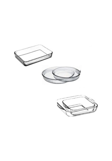 Paşabahçe Borcam Fırın Tepsisi - 5 Li Borcam Set