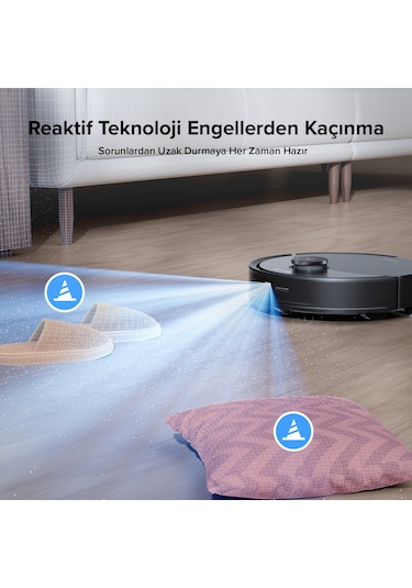 Roborock Q8 Max Pro Plus Akıllı Robot Süpürge Siyah