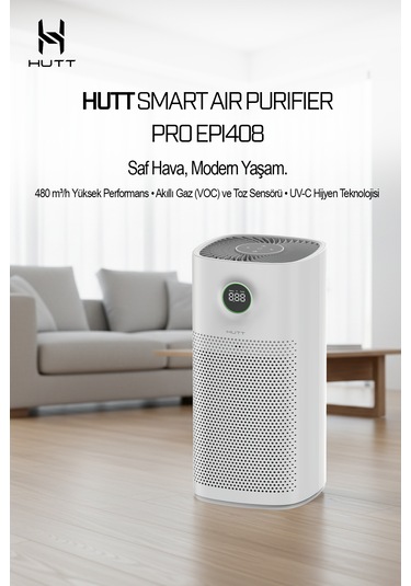 Smart Air Purifier Pro Akıllı Hava Temizleyici Beyaz