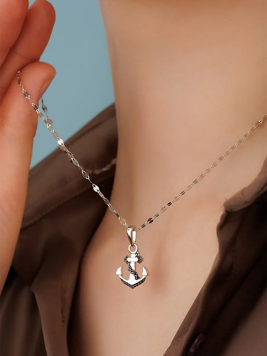 Veronika Gümüş 925 Boyun Zinciri 432474526 Gri