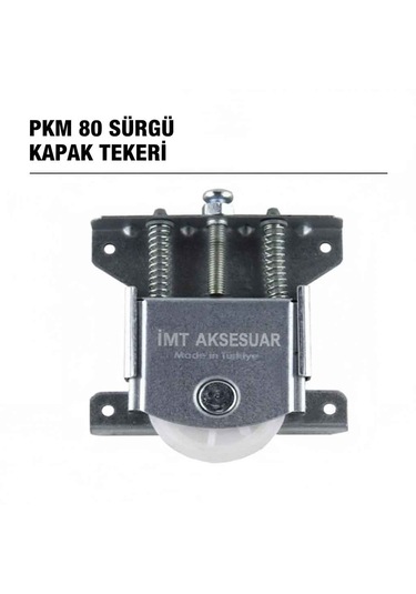 İmt Aksesuar Pkm 80 Sürgülü Dolap Kapağı Ve Gardrop Sürgü Kapağı Tekeri Metalik