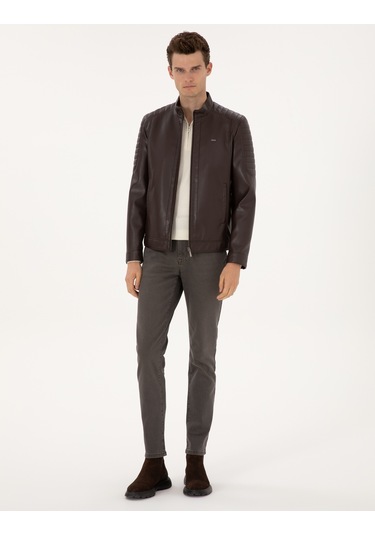 Pierre Cardin Erkek Kahverengi Deri Mont-kaban 50318037-400 Kahverengi