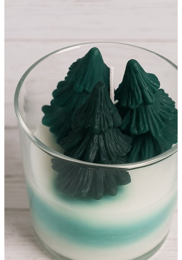 Dekoratif Kokulu Mum Çam Ağacı Çam Mum