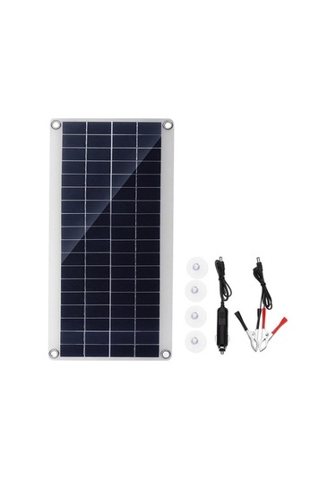 Besthome1 15w Çok Kristal Güneş Paneli - 5v Usb & 12v Çıkışlı, Ip65 Su Geçirmez, Araç/kamp Şarj Cihazı, Kolay Taşınabilir