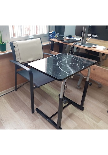 Depolife Akrobat Bilgisayar Notebook Sehpası Yükseklik Ayarlı Siyah