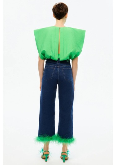 N23yn6062 Nocturne Bluz Yeşil