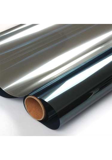 Isı Yalıtımlı Aynalı Siyah Cam Filmi 100 Cm X 6 Metre