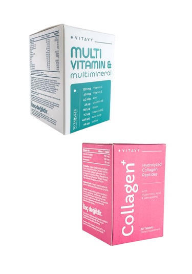 Collagen & Hyaluronic Acid & Resveratrol 1x30 Tablet Ve Mult...