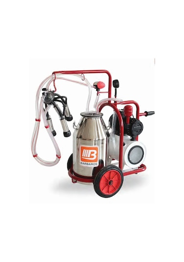 Bartech Universal Tek Sağım Kuru Pompa Alüminyum Tek Güğüm 40 L Süt Sağım Makinesi N11.42
