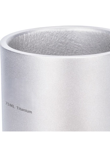 Neevoyu Tahta Kapaklı Ta1 Titan Cam, 75ml, İki Katlı Isı Saklama, Hafif Dayanıklı, Tüm İçecekler İçin Uygun, Doğal Titan Rengi, 59g, Taşınabilir Çay/ Kahve Bardağı Çok Renkli