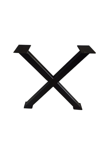 Metal Sehpa Ayağı Masif Ahşap Kütük Orta Sehpa Ayakları Metal X A