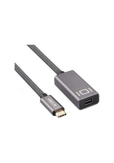 Yaleker Type-c Erkekten Mini Dp Dişine Hdmı Konvertörü - 4k 60hz/2k 144hz Ses-video Senkronizasyonu - 0.2m Gri