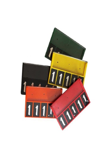 Rakamlı Fiyat Kasetlikleri 125 80 Pakette 10 Adet - Sarı