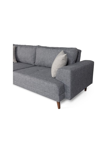 Nobis Yataklı Kanepe Keten Açık Gri Açık Gri