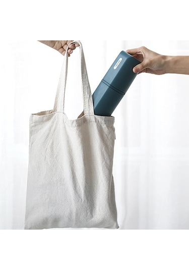 Sones İş Seyahatleri İçin Taşınabilir Diş Fırçası Kapları Kapaklı Yaratıcı Ağız Suyu Kapları, Stil: Alt Şişe Olmadan Koyu Mavi