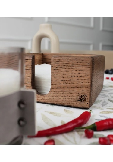 Wood Land26 Masa Örtüsü Mutfak İçin Ahşap 210702050 Kahverengi