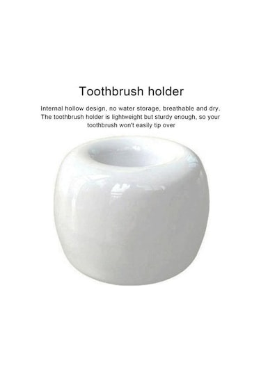 Kırmızı Diş Fırçası Tutucu Mini Seramik Diş Fırçası Standı Ev Banyo İçin Içi Boş Tasarım Çok Amaçlı Kalem Tutucu Kırmızı