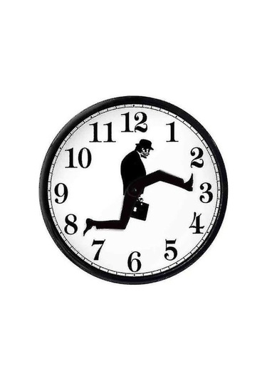 Monty Python'dan Esinlenilmiş, Yürüyen Figürlü Komik Duvar Saati Yaratıcı Sessiz Sessiz Saat Duvar Sanatı Hediyesi Diğer