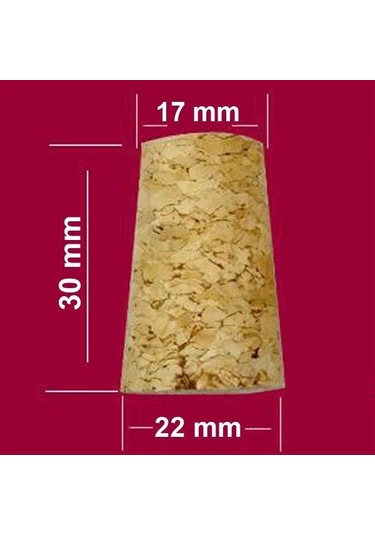 100 ADET Avşar Soda Şişesine Uyumlu Konik Mantar Tıpa