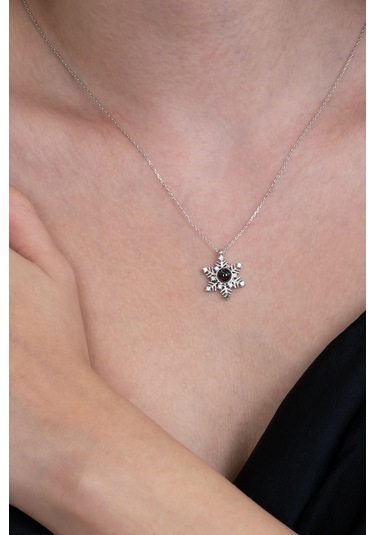 100 Dilde Seni Seviyorum Kar Tanesi Gümüş Kolye Wsn230K