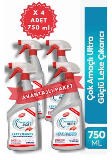 4 Lü Bost Leke Çıkarıcı 4x750ml