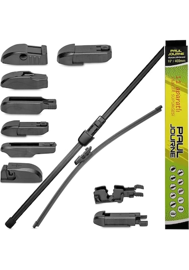 Tesla Model Y 2021-2024 2'li Ön Cam Sileceği Sağ Sol Silecek Takımı Aparatlı Silecek