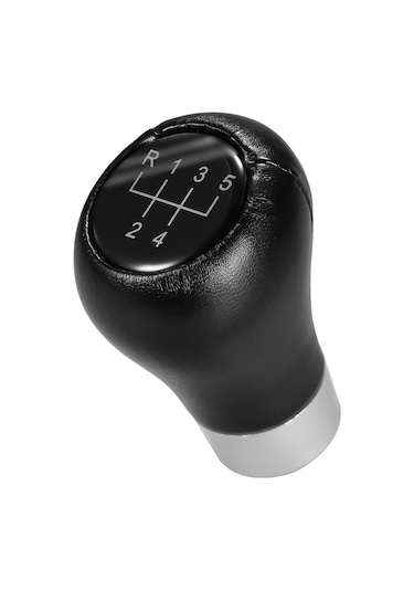 Geeksen Bmw 3/5/6 Serisi E30/e34/e36/e38/e39/e46/e60/e90 İçin 5 Vites Manuel Vites Topu - Kolay Kurulum, Direk Değişim, Dayanıklı Pu Deri Siyah