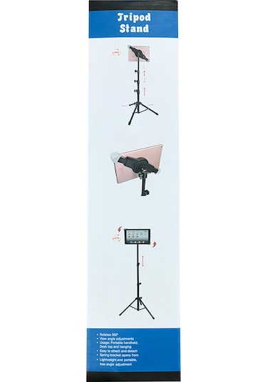 Nettech Pc-Tablet 7-12 Inch Aliminyum Multi-Function Tripod Stand