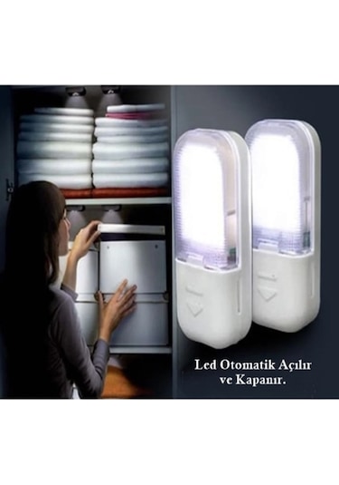 4 Adet Kapak Açılınca Yanan Dolap İçi Led Işık Çekmece Ledi