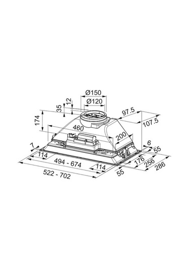 Franke Inca Smart Box FBI 525 BK Aspiratör
