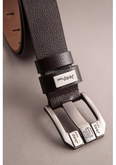 Hakiki Deri Kahve Metal Tokalı Erkek Kemer Kahverengi