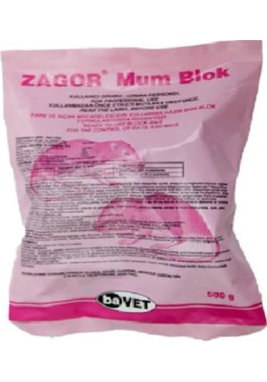 Bavet Zagor Mum Blok Fare Zehiri 500 G