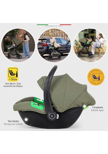 Elele Liberta Travel Sistem Bebek Arabası Yeşil