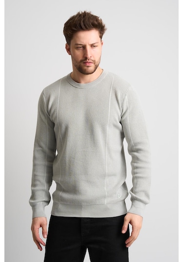 Alexandergardı Dokulu Siyah Triko Kazak Et-3633-t Gri