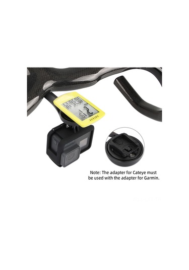 Youtek Alüminyum Bisiklet Bilgisayar Tutucu, Garmin/bryton/wahoo/cateye Uyumlu, Spor Kamera Adaptörlü, 144x38mm, 39g Çok Renkli