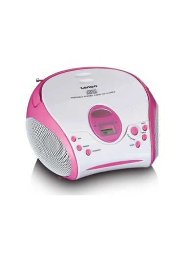 Lenco Scd-24pk Kids - Cd Çalarlı Taşınabilir Stereo Fm Radyo - Pembe