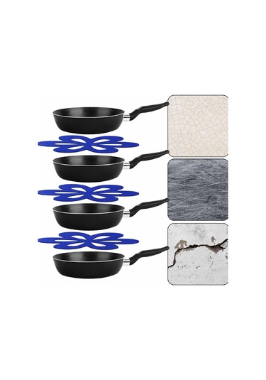 Homyl 12 Parça Placemats Yalıtımlı Pot Tutucular Bardak Çok Renkli