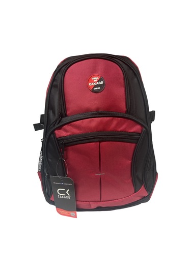 Su Geçirmez Kalın Ortopedik Çok Bölmeli Laptop Okul Gezi Seyahat Kamp Sırt Çantası Büyük 30x47cm Kırmızı