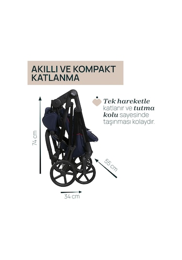 Chicco Seety Bebek Arabası Oxford Blue 04087097790000