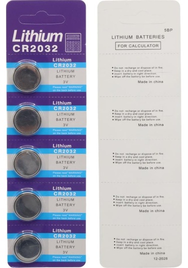 Powermaster Pm-9534 Cr2032 3 Volt Lityum Para Pil 5'li Paket