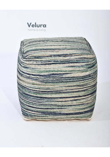 Shiro Aqua Blue - Puf Mavi