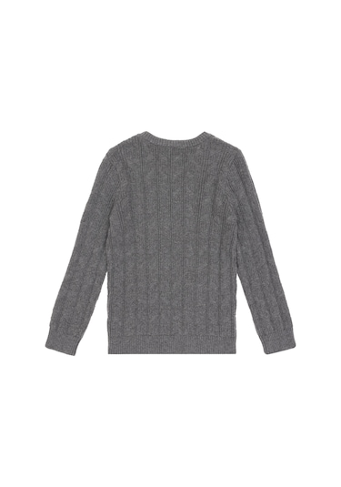 U.s. Polo Assn. Erkek Çocuk Gri Melanj Kazak /triko 50315639-vr086 Gri Melanj