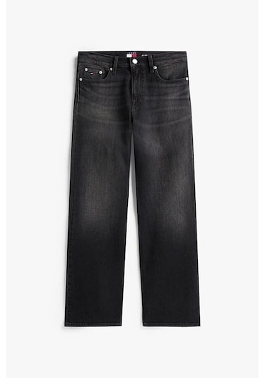 Kadın Orta Yüksel Bel Bootcut Fit Jean Pantolon - Siyah-10154 Islandblue