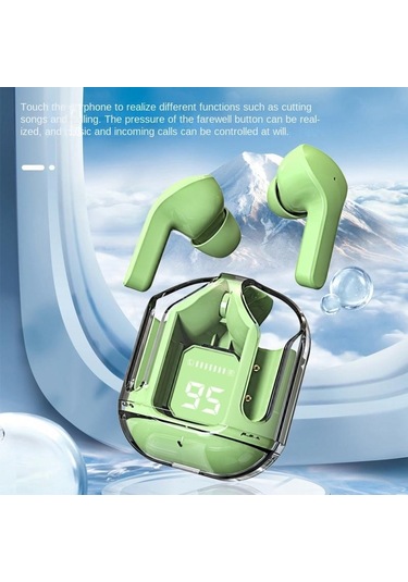 Queed Şeffaf Uzay Kapsülü Bluetooth 5.3 Kulaklık