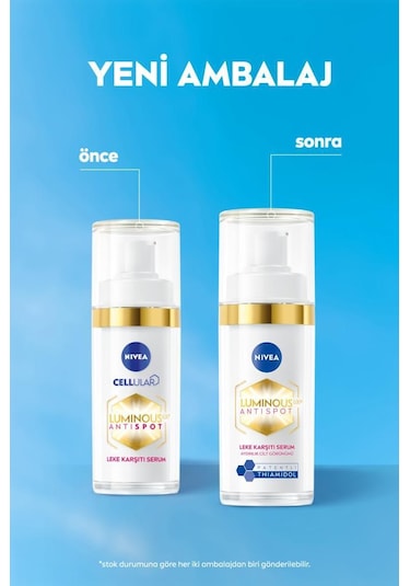 Nivea Luminous630 Thiamidol Etkili Leke Karşıtı Cilt Serumu Hyaluronik Asit Cilt Tonu Eşitleyici 30 ML