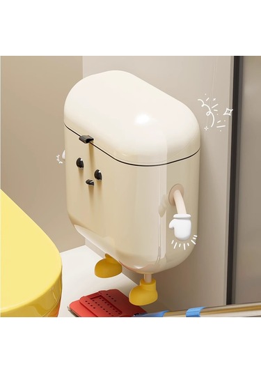 Kosona Banyo/mutfak Duvar Tipi Açık Açılışlı Poşet Kutusu - Deliksiz Kurulum, Su Geçirmez, Koku Engeli, Orta Boy Diğer