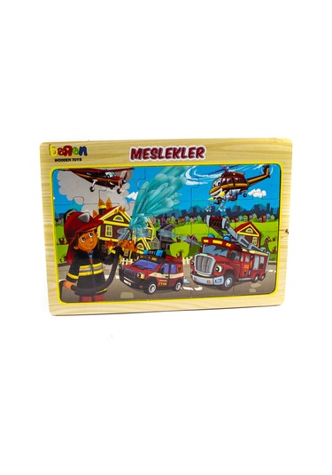 Ahşap Puzzle Meslekler 20 Parça Puzzle Çarpım Tablosu