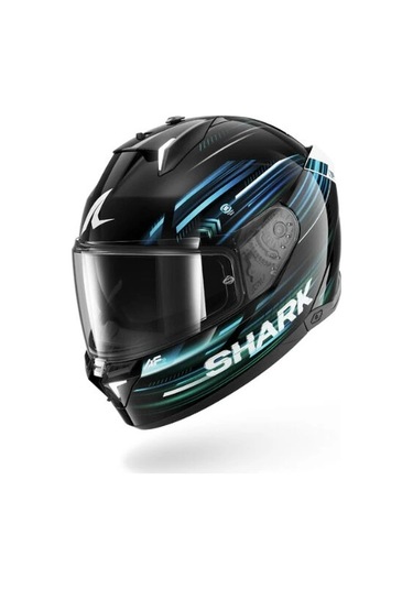 Shark Skwal İ3 Lıght-blur Siyah-kırmızı-mavi Kapalı Kask Ledli Model Parlak Siyah-mavi