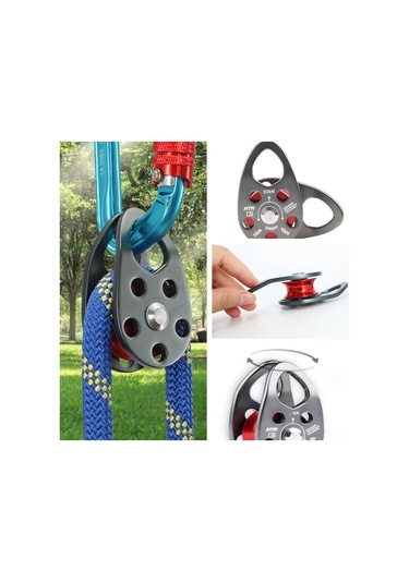 Elmpaly Gri Kırmızı Alüminyum Çok Yönlü Tekli Makara - Yüksek Dayanımlı, Aşınmaya Dayanıklı, Malzeme Taşıma Ve Endüstriyel Kullanım İçin