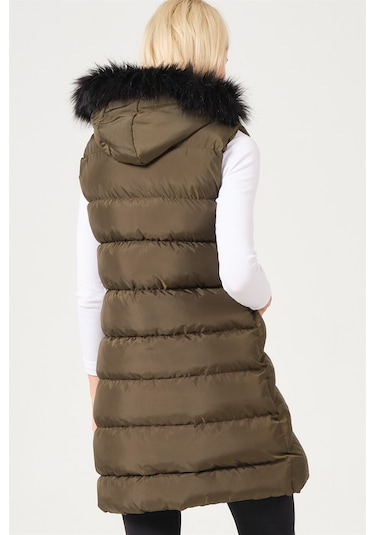 Dewberry Bayan Yelek Z6761 Haki